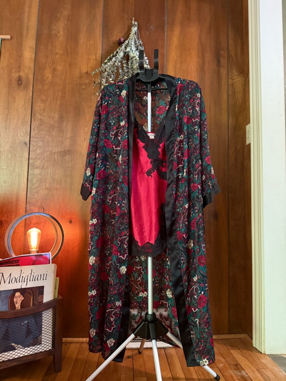Vintage Victoria’s Secret Chemise & Vintage Satin Robe- Women’s Intimates